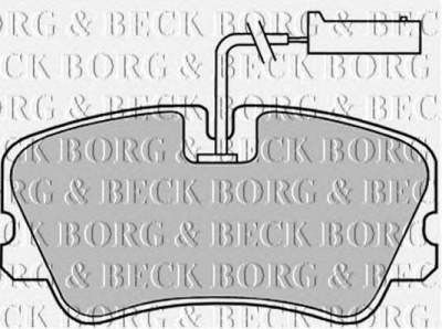 BORG & BECK bbp1140 -  Комплект тормозных колодок, дисковый тормоз